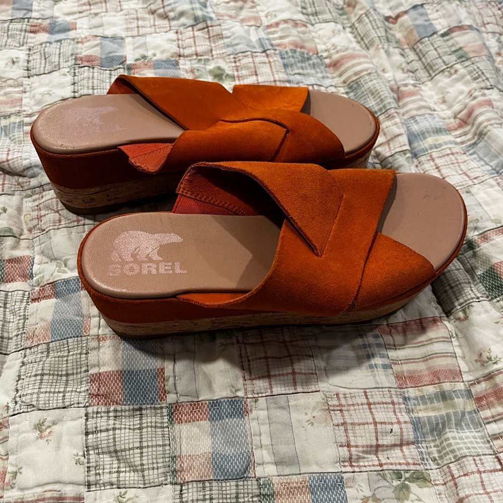 Sorel Women's Orange Slide Sandals